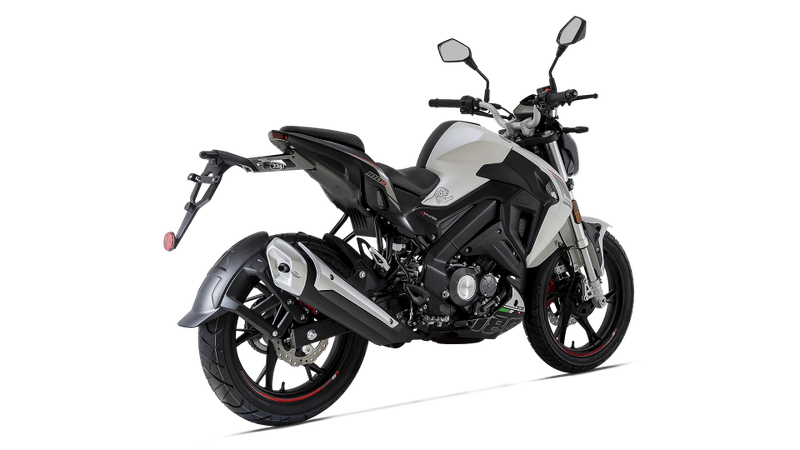 Moto Benelli 180s - Color Blanco - De costado 1 - Cycles Motoshop