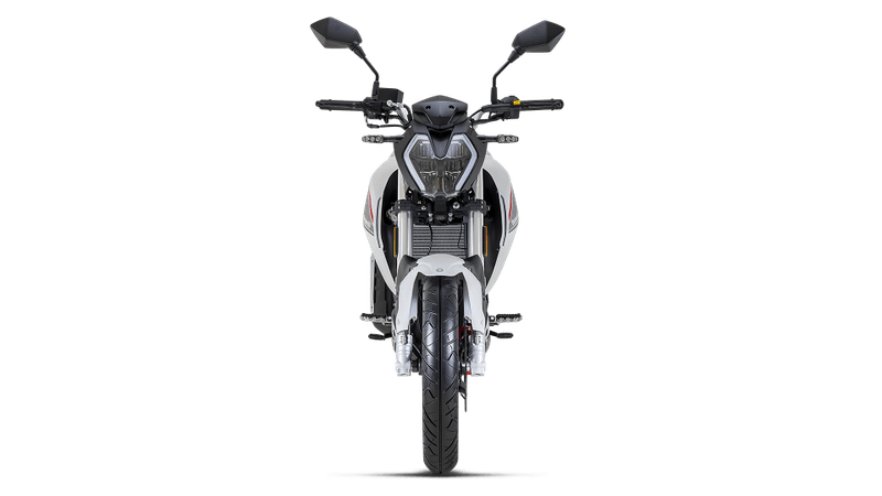 Moto Benelli 180s - Color Blanco - De costado 2 - Cycles Motoshop
