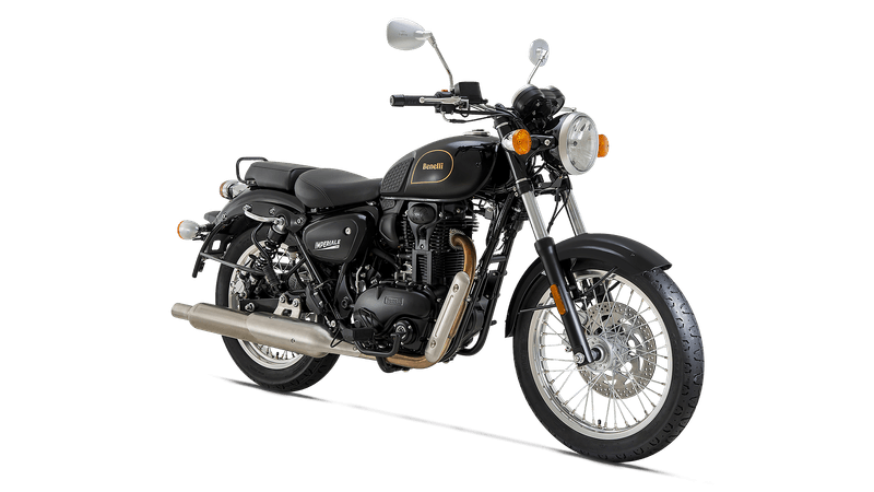 Moto Benelli Imperiale 400 - Color Negro - De costado - Cycles Motoshop