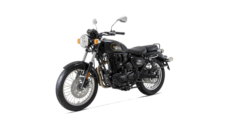 Moto Benelli Imperiale 400 - Color Negro - De costado 2 - Cycles Motoshop