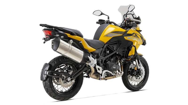 Moto Benelli TRK 502 X - Color Amarillo - De costado 1 - Cycles Motoshop