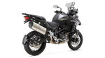 Moto Benelli TRK 502 X - Color Gris - De costado 1 - Cycles Motoshop