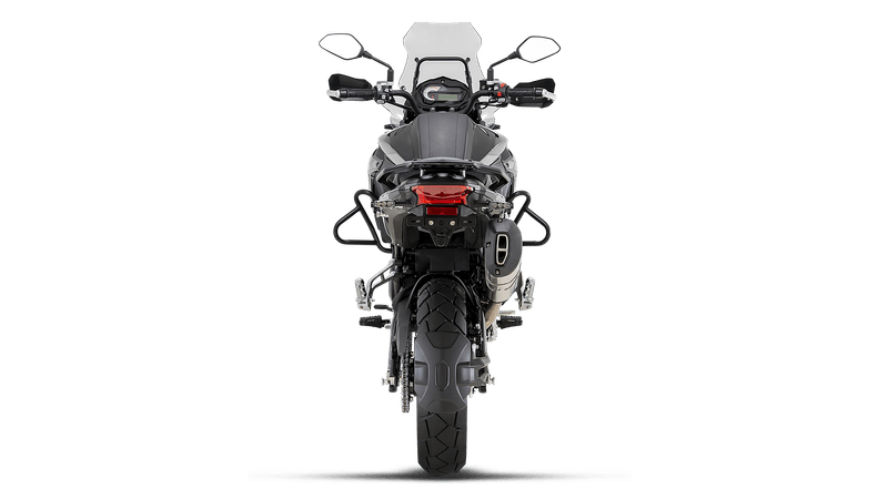 Moto Benelli TRK 502 X - Color Gris - De costado 4 - Cycles Motoshop
