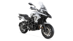 Moto Benelli TRK 502 - Color Blanco - De costado - Cycles Motoshop