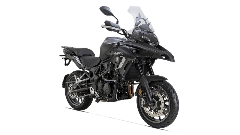 Moto Benelli TRK 502 - Color Gris - De costado - Cycles Motoshop