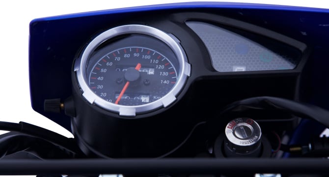 Moto Zanella ZT - Color Azul - De costado - Cycles Motoshop