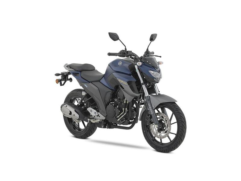 Moto Yamaha FZ 25 - Color Azul - De costado - Cycles Motoshop
