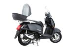 Moto Kymco Like 125 - Color Gris - De costado - Cycles Motoshop
