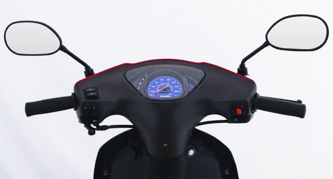 Moto Zanella ZB 110 - Color Rojo - De costado - Cycles Motoshop