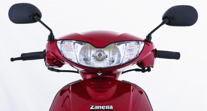 Moto Zanella ZB 110 - Color Rojo - De costado 1 - Cycles Motoshop