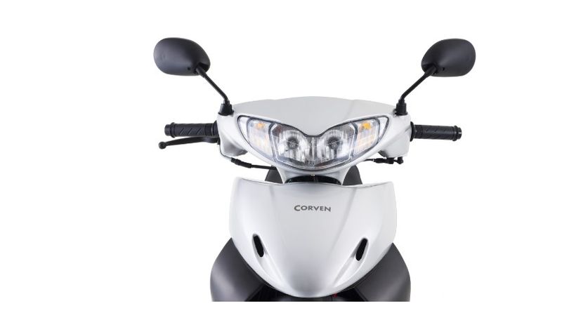 Moto Corven Mirage 110 RT R2 - Color Blanco - De costado - Cycles Motoshop