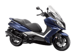 Moto Kymco Downtown 350i TCS - Color Azul - De costado - Cycles Motoshop