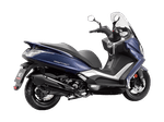 Moto Kymco Downtown 350i TCS - Color Azul - De costado 1 - Cycles Motoshop