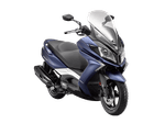 Moto Kymco Downtown 350i TCS - Color Azul - De costado 2 - Cycles Motoshop