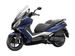 Moto Kymco Downtown 350i TCS - Color Azul - De costado 3 - Cycles Motoshop