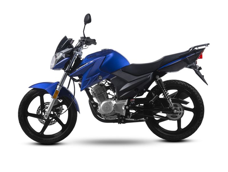 Moto Yamaha YBR 125 Z - Color Azul - De costado 1 - Cycles Motoshop