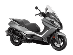 Moto Kymco Downtown 350i TCS - Color Gris - De costado - Cycles Motoshop