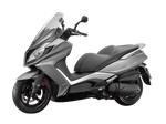 Moto Kymco Downtown 350i TCS - Color Gris - De costado 3 - Cycles Motoshop