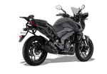 Moto Bajaj Dominar 400 Tourer - Color Negro Mate - De costado - Cycles Motoshop