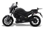 Moto Bajaj Dominar 400 Tourer -Color Negro - De costado 3 - Cycles Motoshop