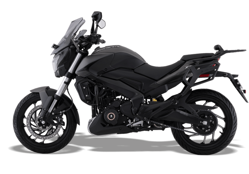 Moto Bajaj Dominar 400 Tourer -Color Negro - De costado 3 - Cycles Motoshop
