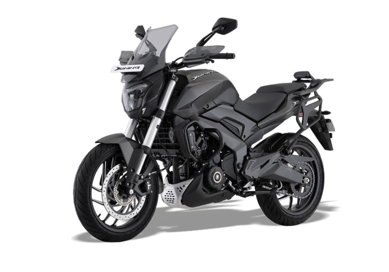 Moto Bajaj Dominar 400 Tourer -Color Negro - De costado 4 - Cycles Motoshop