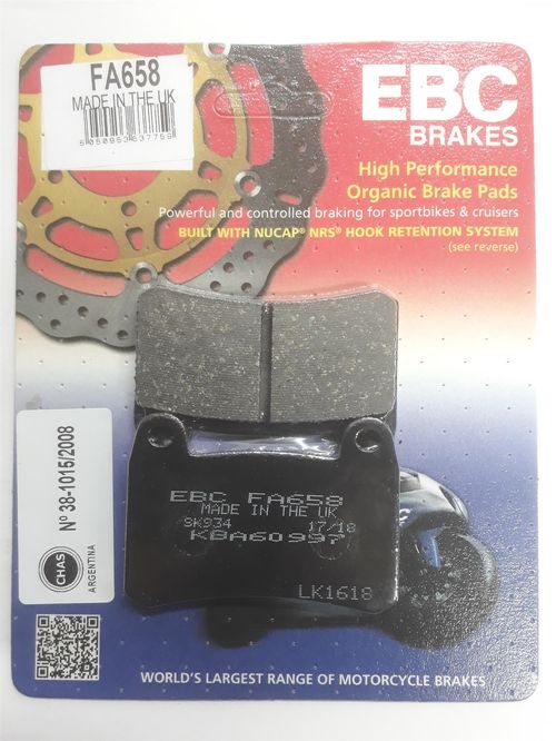 Pastilla de Freno Delantera EBC Brakes TNT25 300 Keeway RKV 125 150 200
