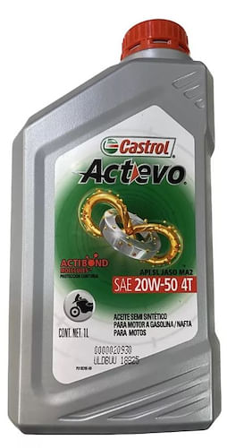 Aceite Lubricante Motor 4T Castrol 20w50 Semisintetico Actevo B