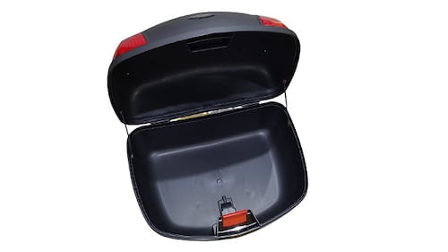 Baul Desmontable Para Moto Mac 46 Litros City Rojo 2 Cascos