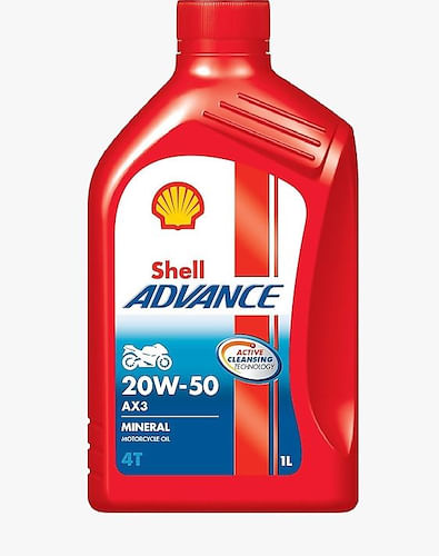 Aceite Lubricante Motor 4T Shell Advance 20W50 AX3 Advance Mineral