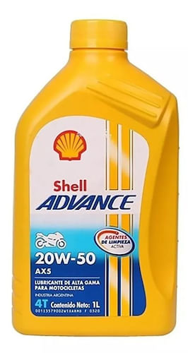 Aceite Lubricante Motor 4T Shell Advance 20W50 AX5 Advance Mineral