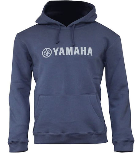 Buzo Canguro con Capucha Yamaha Casual Friza Estampa Vinilo Unisex