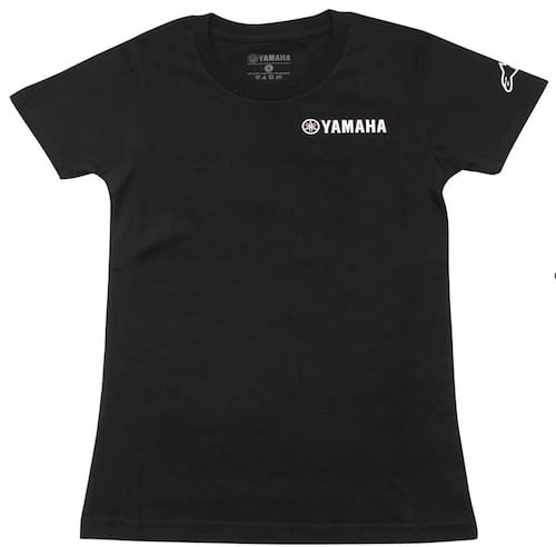 Remera Manga Corta Jersey Mujer Yamaha Casual Estampa Vinilo