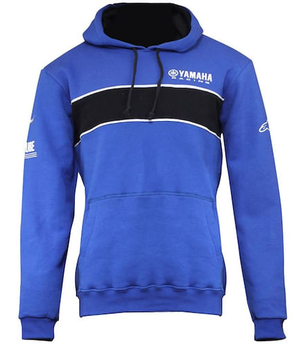 Buzo Canguro con Capucha Yamaha Casual Friza Estampa Vinilo Racing