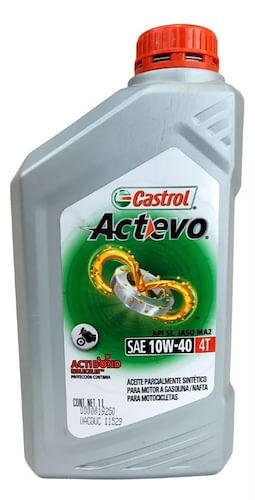 Aceite Lubricante Motor 4T Castrol 10W40 Semisintetico Actevo