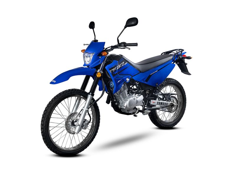 Moto Yamaha XTZ 125 - Color Azul - De costado - Cycles Motoshop